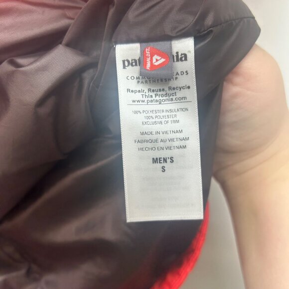 Patagonia Red NanoPuff Insulated Vest S Lightweight sustainable - Picture 7 of 9